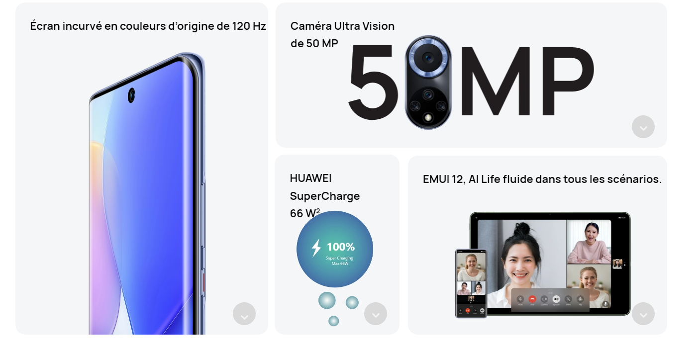 fiche technique huawei nova 9 en tunisie